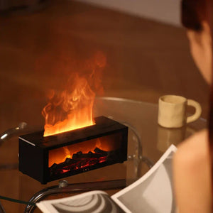 Flammende Aromatherapie Kamin-Diffuser | Licht & Duft in Einem