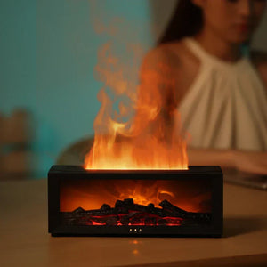 Flammende Aromatherapie Kamin-Diffuser | Licht & Duft in Einem